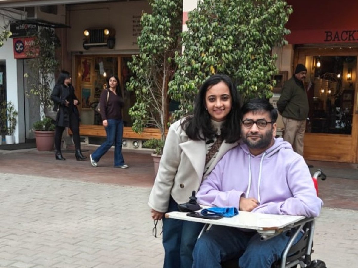 Himanshi and Rewant together at a market and restaurant setting
